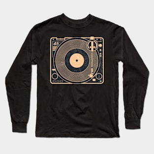 45 Record Adapter (Distressed) Long Sleeve T-Shirt